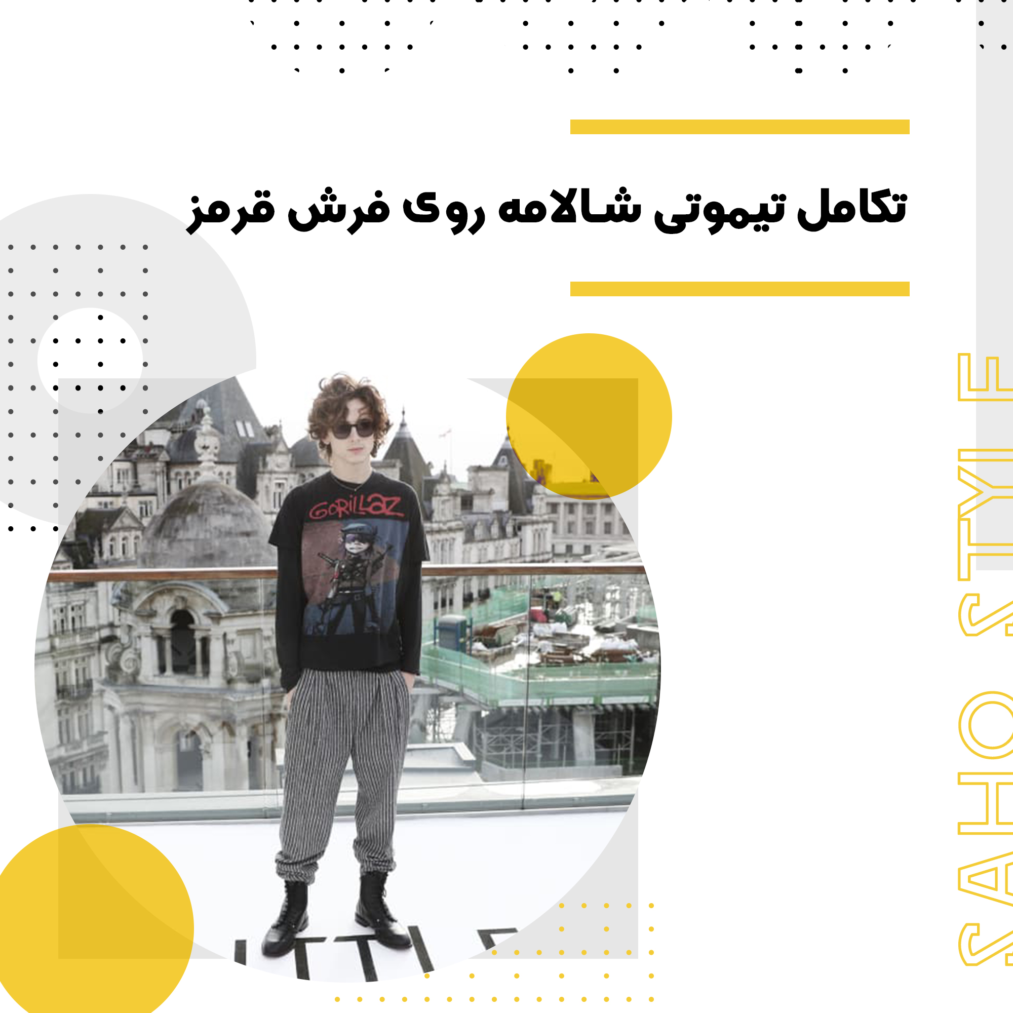 تکامل تیموتی شالامی روی فرش قرمز