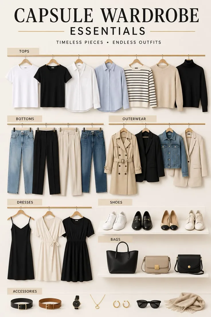 Capsule Wardrobe Essentials _ Timeless Outfit Staples Every Woman Needs Capsule Wardrobe Essentials _ Timeless Outfit Staples Every Woman Needs