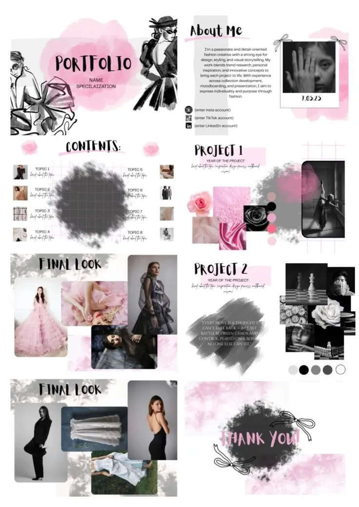 Editable Fashion Portfolio Template – Canva (1) Editable Fashion Portfolio Template – Canva (1)