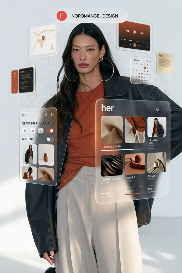Fashion AR Interface _ Futuristic UI Fashion AR Interface _ Futuristic UI