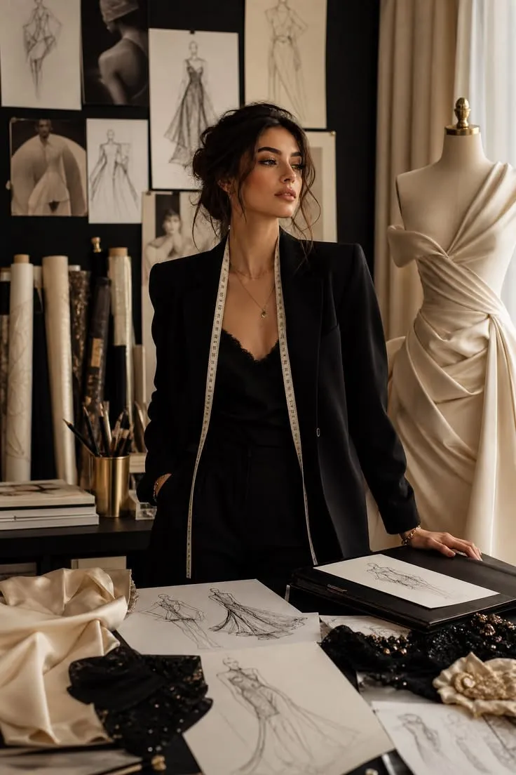 Fashion Designer Studio Aesthetics _ Behind the Scenes High Couture ✂️🖤 (1) Fashion Designer Studio Aesthetics _ Behind the Scenes High Couture ✂️🖤 (1)
