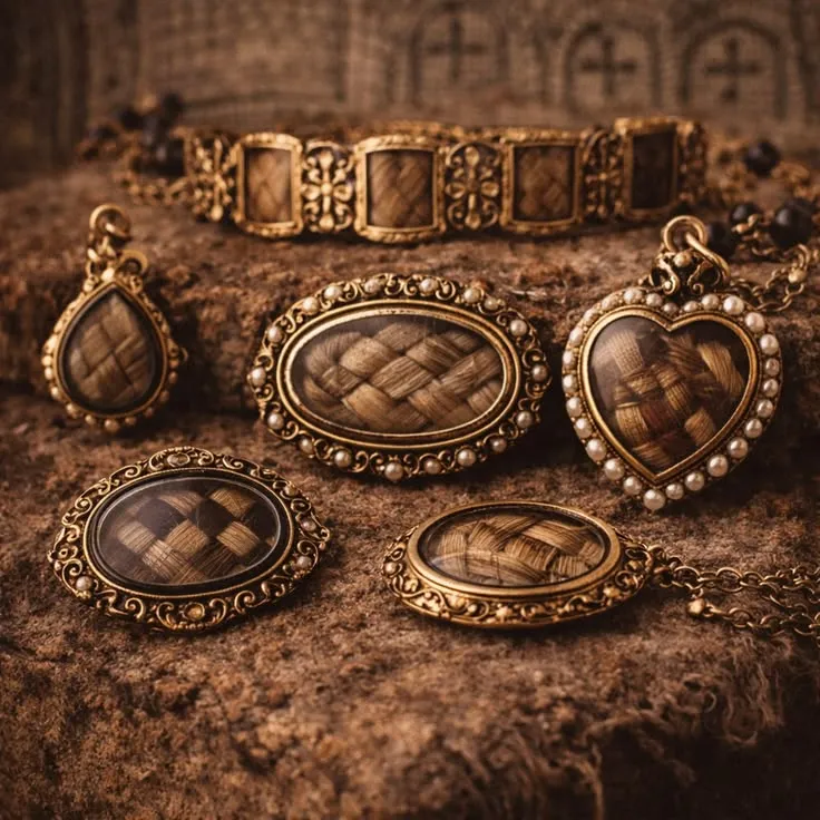 Hairwork Jewelry - Renaissance & Early Modern Hairwork Jewelry - Renaissance & Early Modern