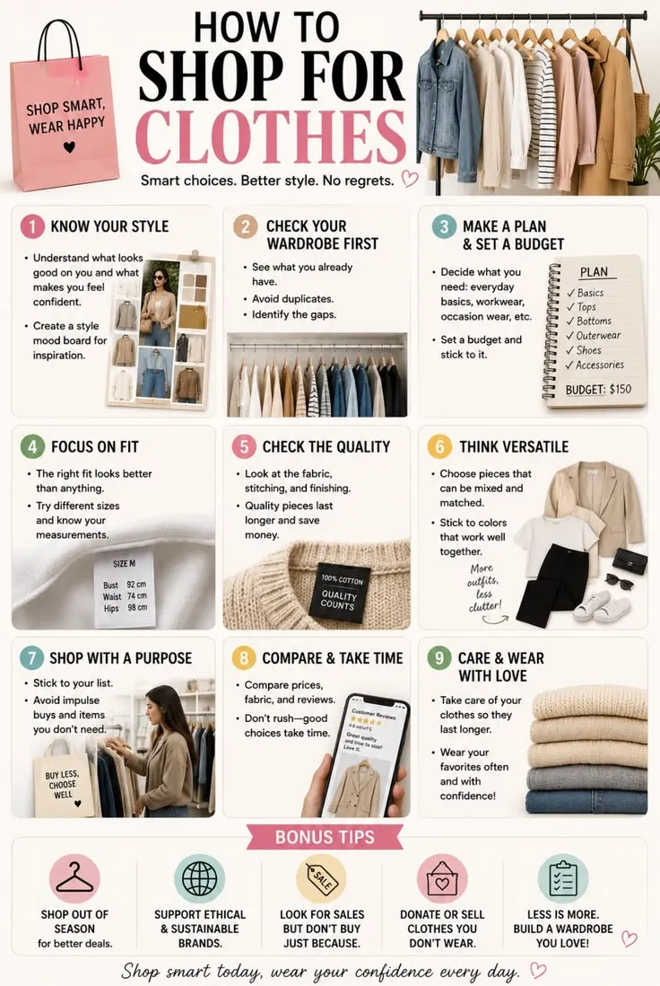 How to shop for clothes ✨ How to shop for clothes ✨