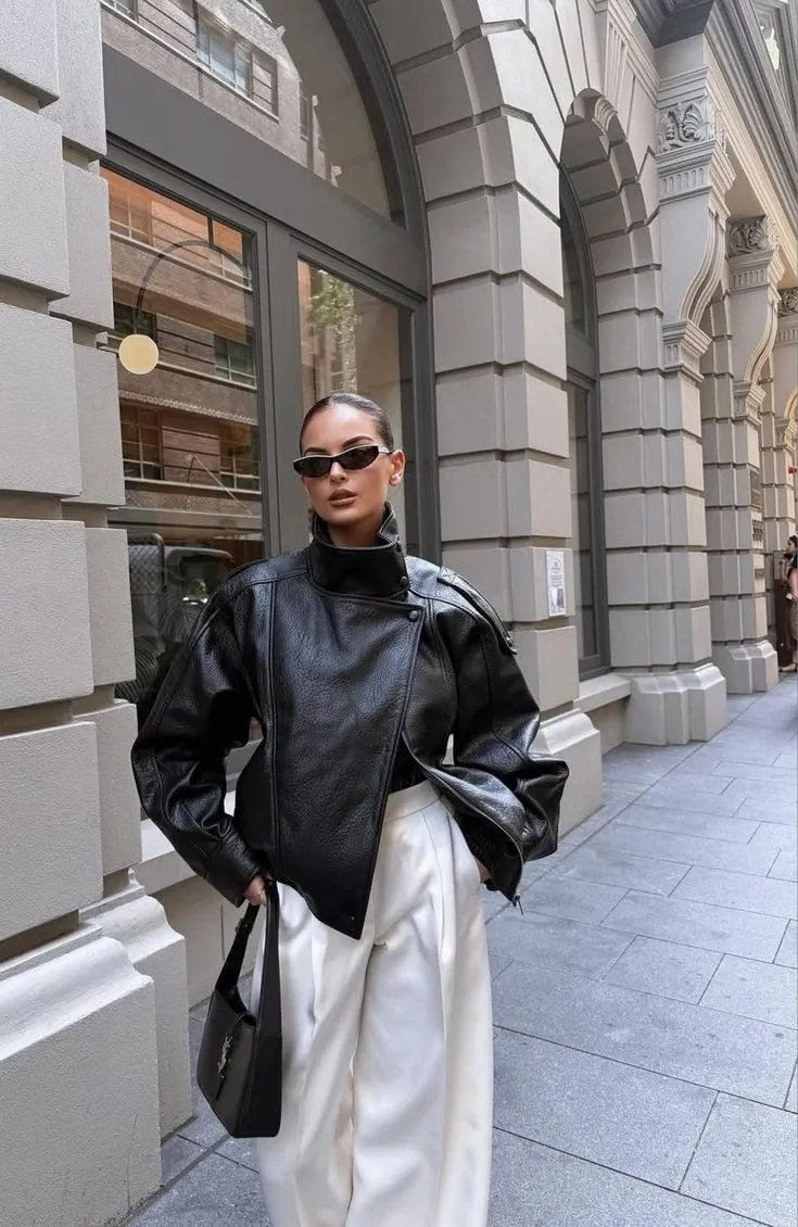 Leather jacket looks Leather jacket looks