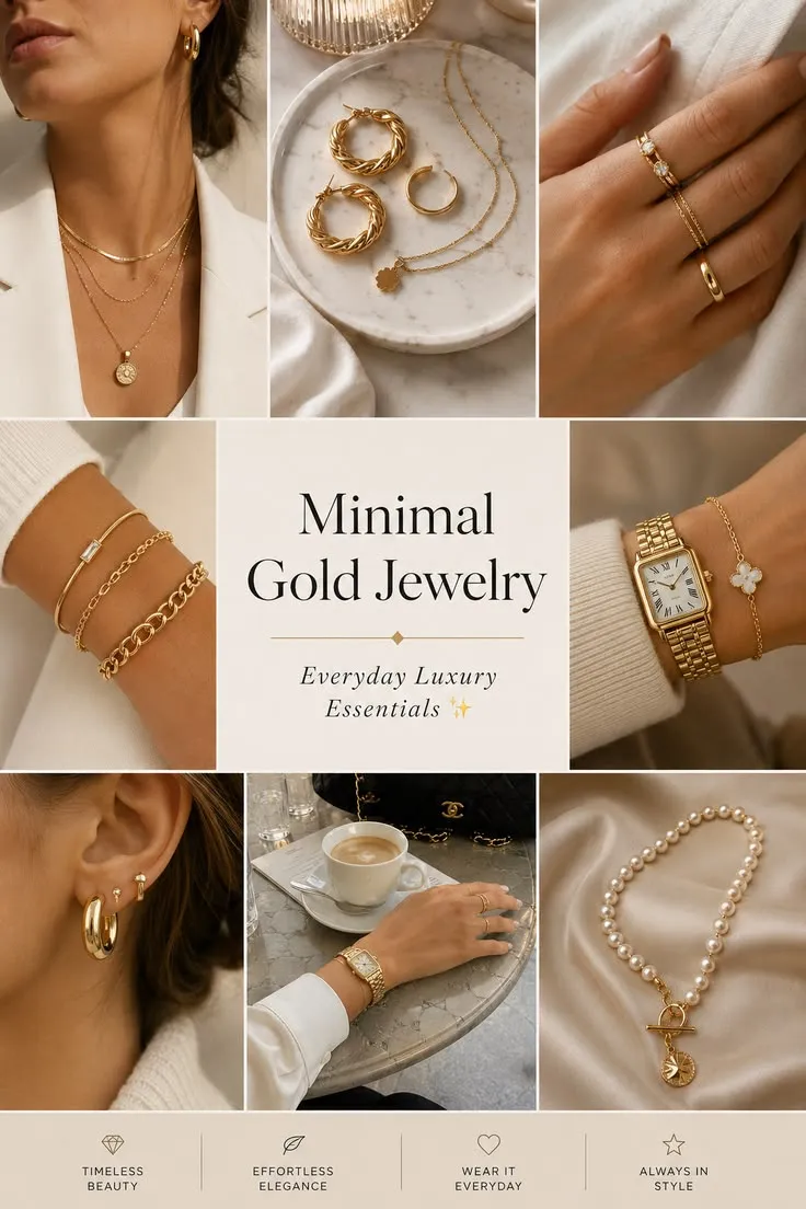 Minimal Gold Jewelry Ideas ✨ Everyday Luxury Essentials