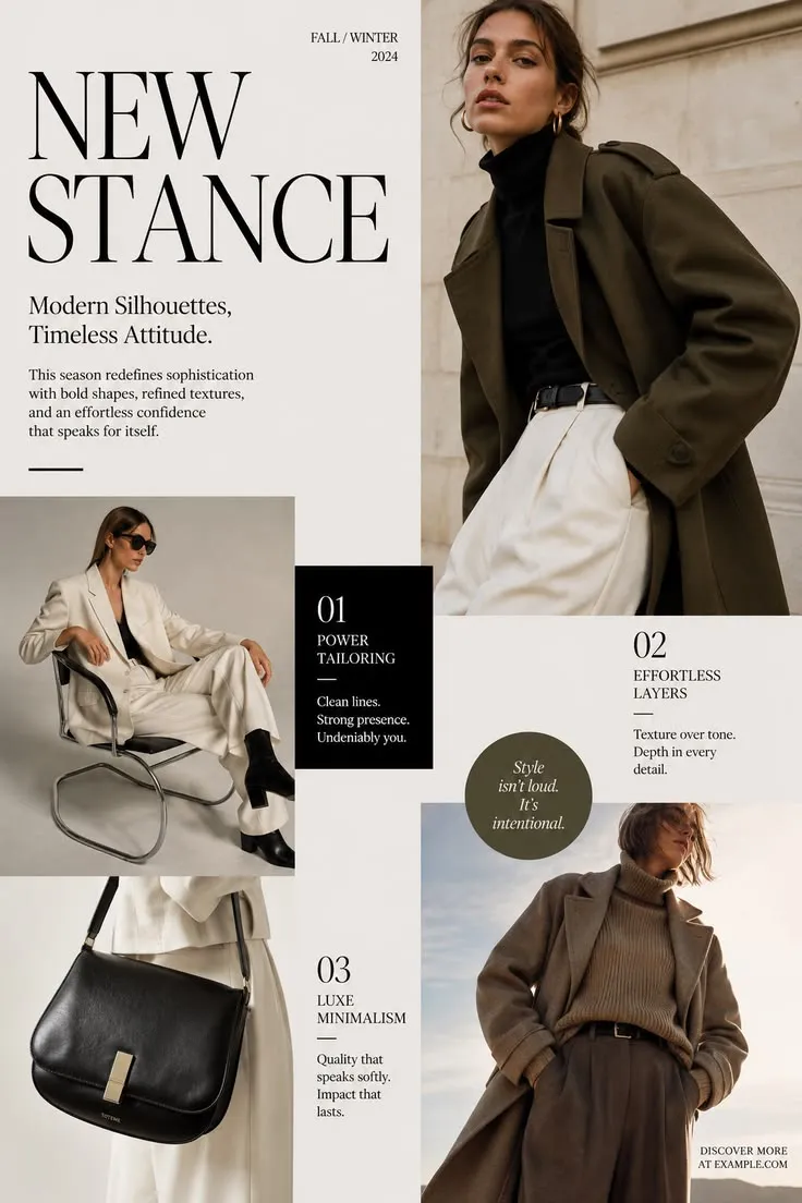 Modern Fashion Editorial Layout Modern Fashion Editorial Layout