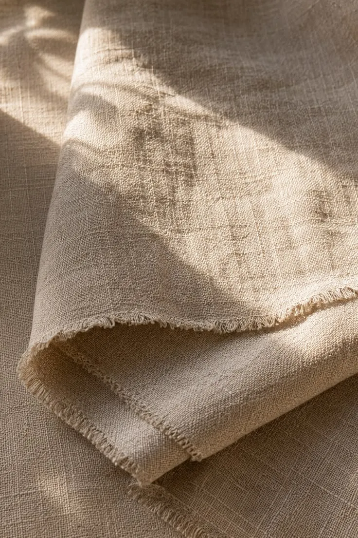 Natural Linen Texture for Timeless Mediterranean Interiors