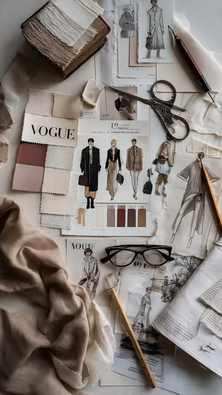 Neutral Fashion Mood Board _ Minimal Aesthetic Style