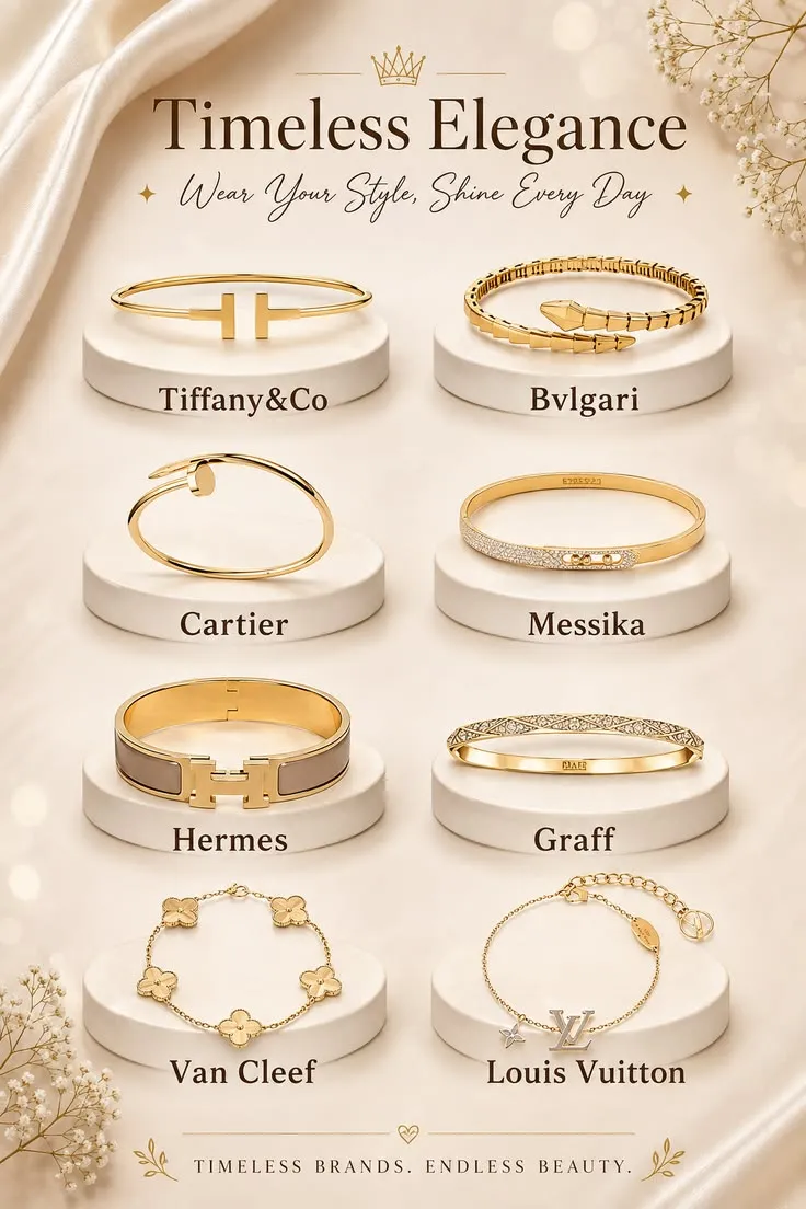 Timeless Luxury Bracelet Designs ✨ Elegant Gold Jewelry Inspiration