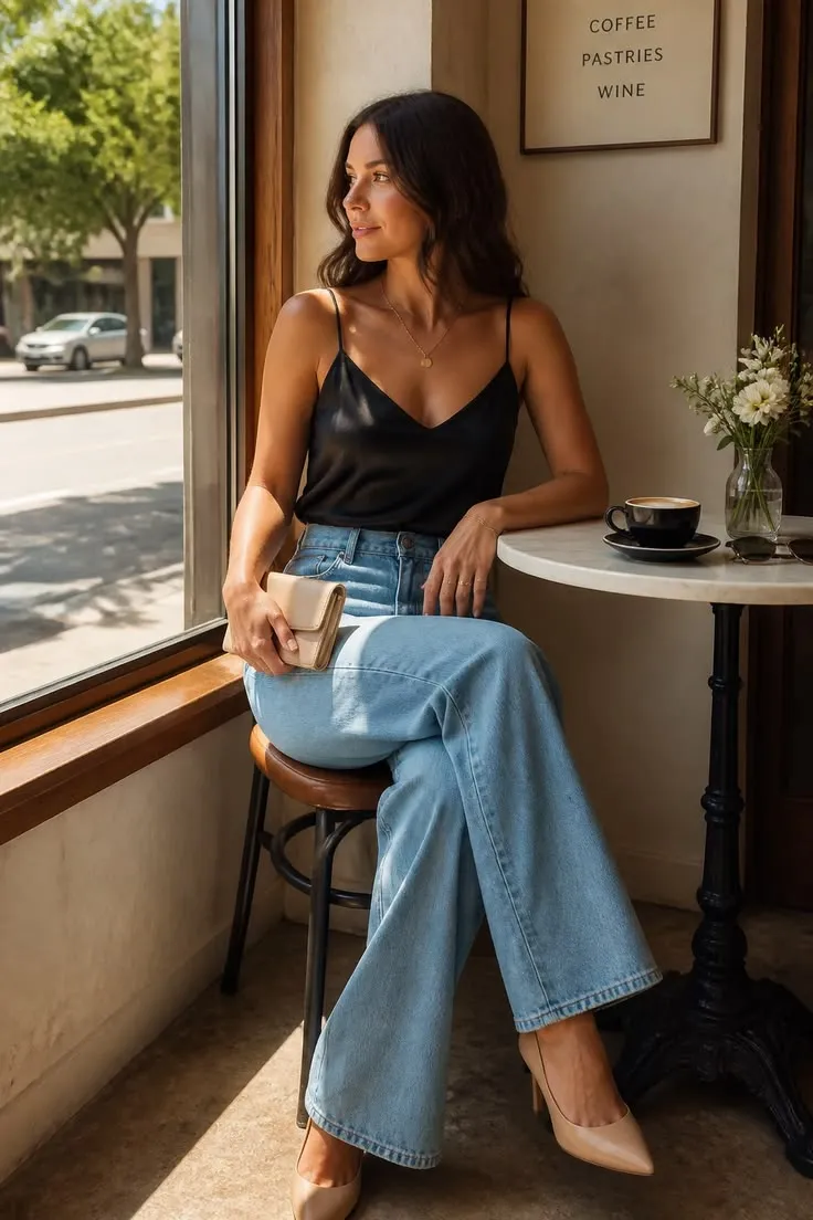 👖 Chic Wide Leg Jeans Date Night Outfit Ideas You'll Love 👖 Chic Wide Leg Jeans Date Night Outfit Ideas You'll Love