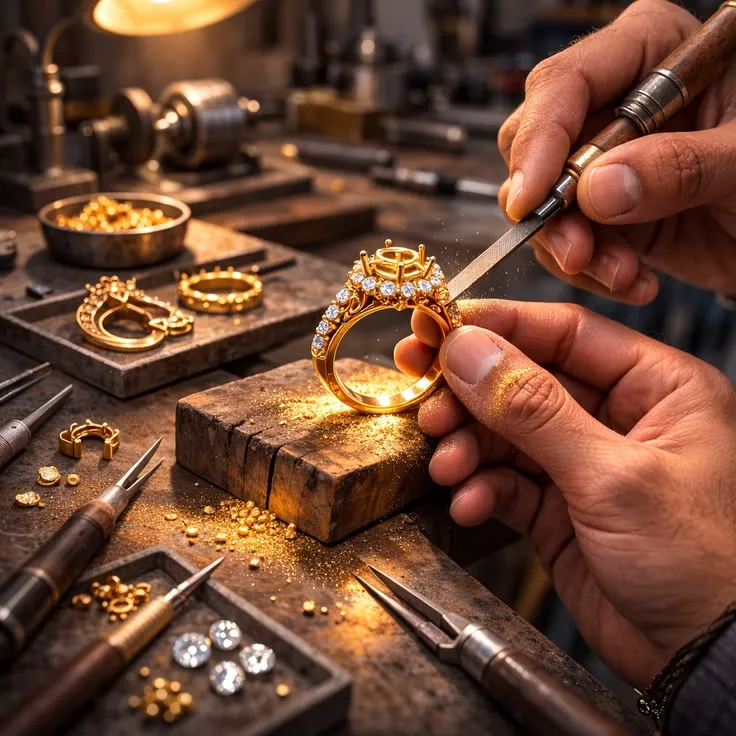 🛠️ FILING & ASSEMBLY – REFINING EVERY DETAIL 💍